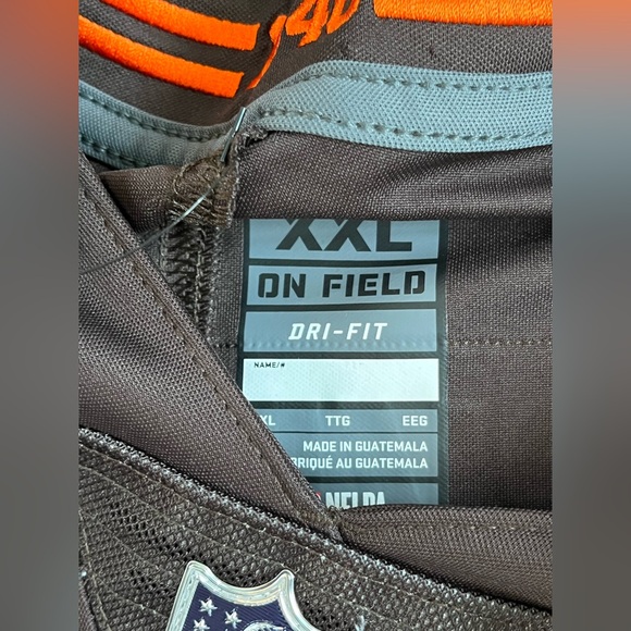 Nike Cleveland Browns Odell Beckham Stitched Jersey Brown size us mens XL & XXL - Picture 13 of 16